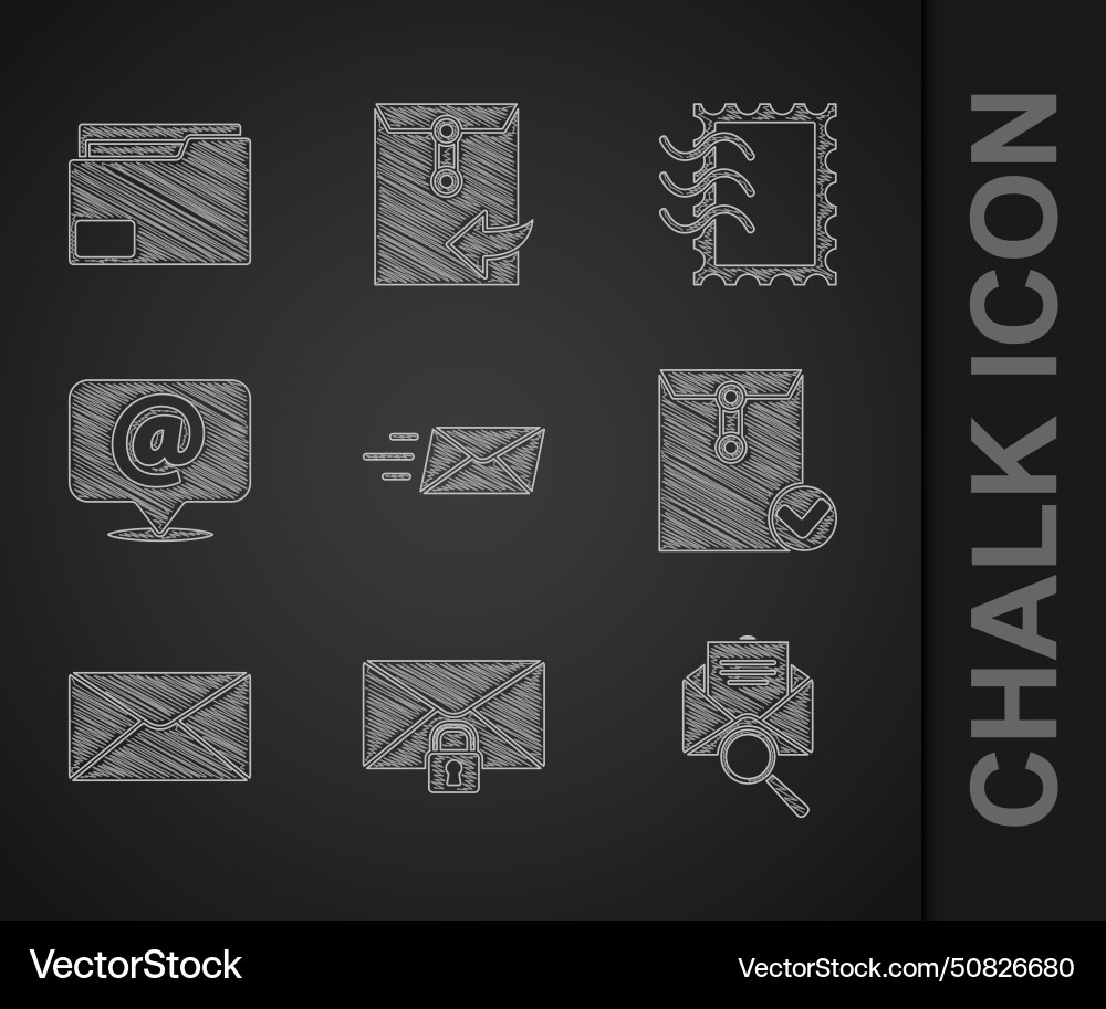 Set express envelope mail message lock password Set express envelope mail message lock password vector image