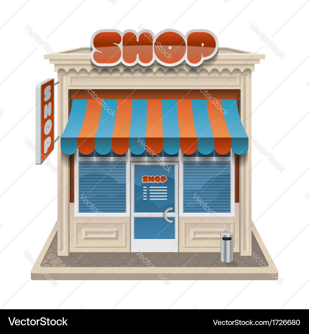 Shop Facade Icon Vector Image