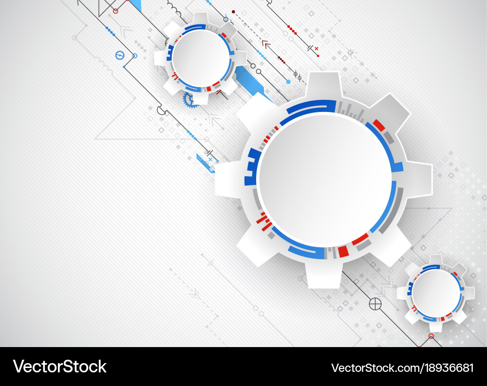 Abstract technological background structure Vector Image