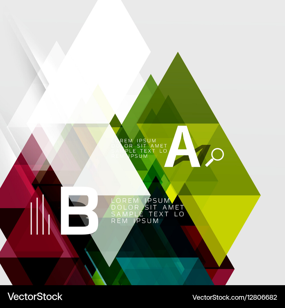 Abstract triangles and lines Vector Image