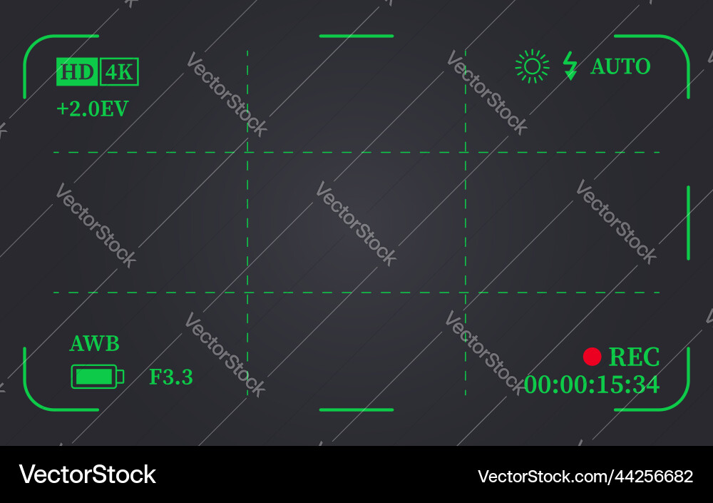 Camera Viewfinder Frame Vector Image