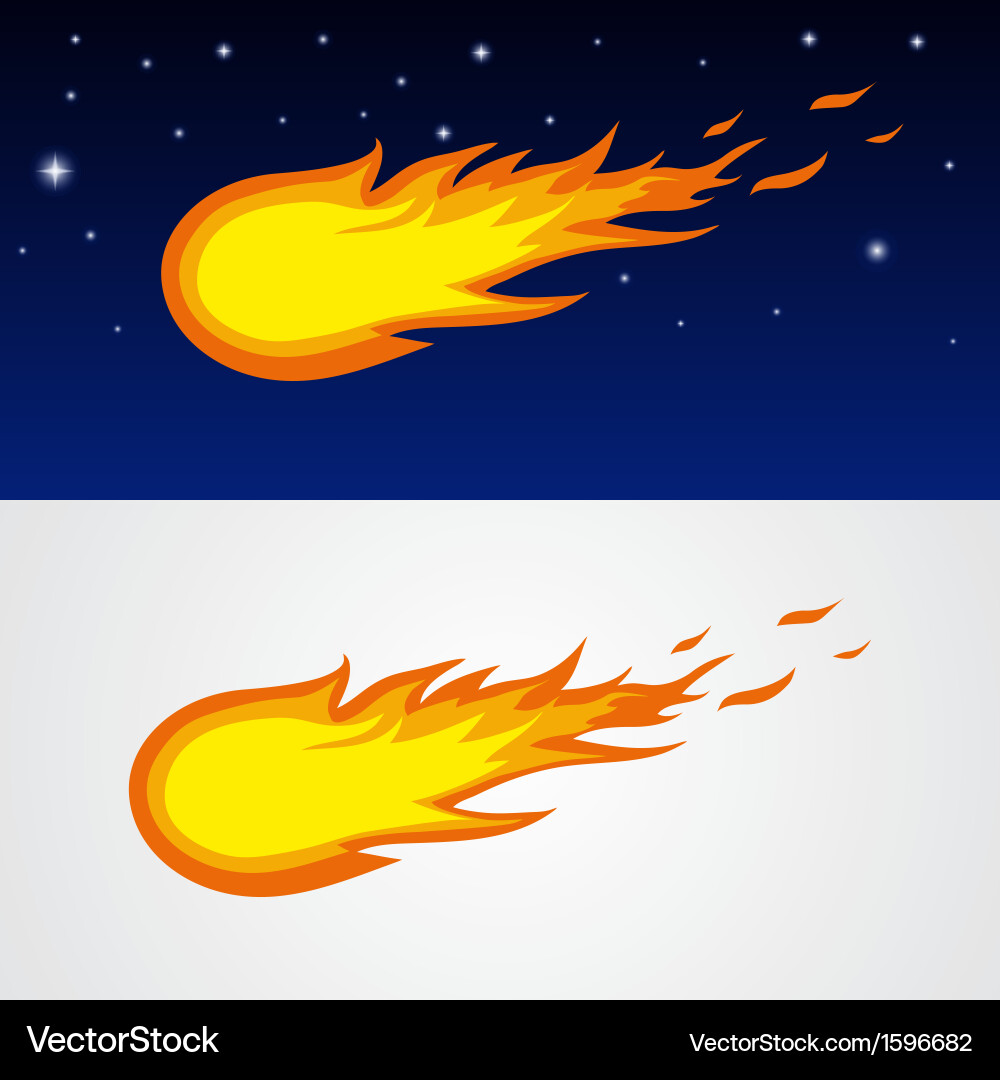 Dynamic Comet Streak vector image