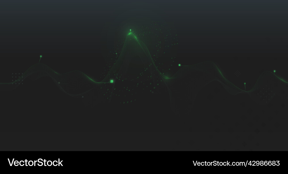 Abstract Data Flow Network vector image
