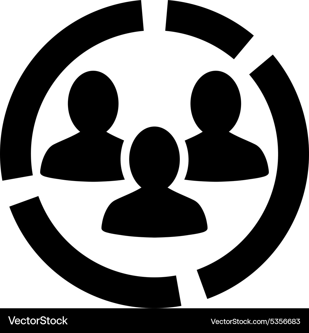 Demography diagram icon from business bicolor set Vector Image