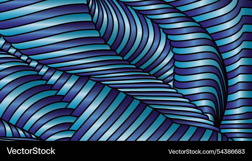 Gradient pattern of wavy lines colorful Gradient pattern of wavy lines colorful vector image
