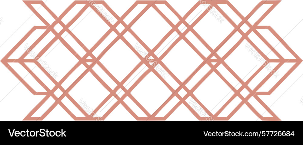 Crosshatch geometric pattern intersecting vector image