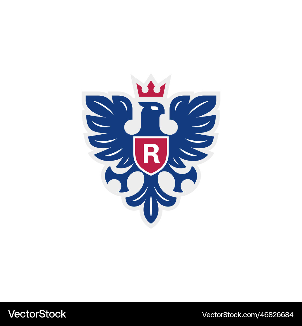 Heraldic Eagle Emblem Vector Image