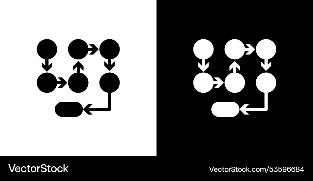 Prozessverfahren Schritt Prozedur oder Workflow-Symbol Prozessverfahren Schritt Prozedur oder Workflow-Symbol vektorbild