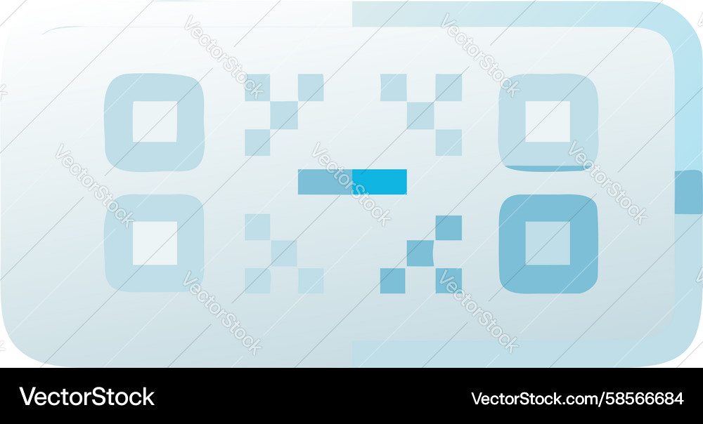 QR Code Tablet Interface Vector Image