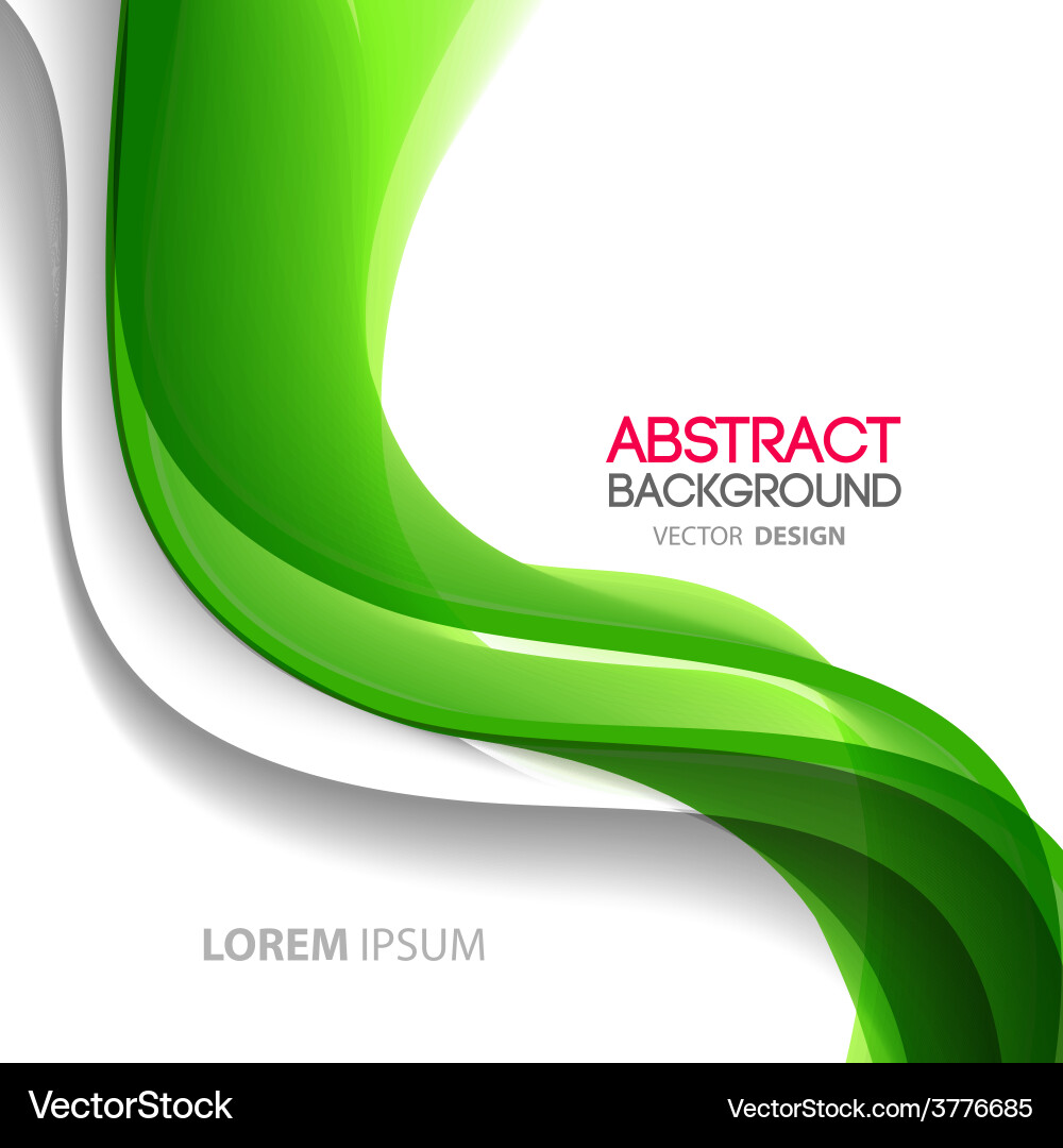 Abstract curved lines background template Vector Image