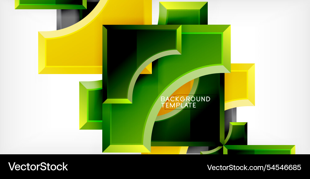 Arrow with round elements color geometric shapes Arrow with round elements color geometric shapes vector image