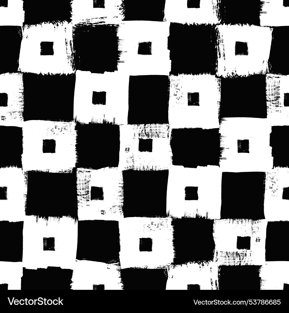 Checkered pattern brush background Checkered pattern brush background vector image