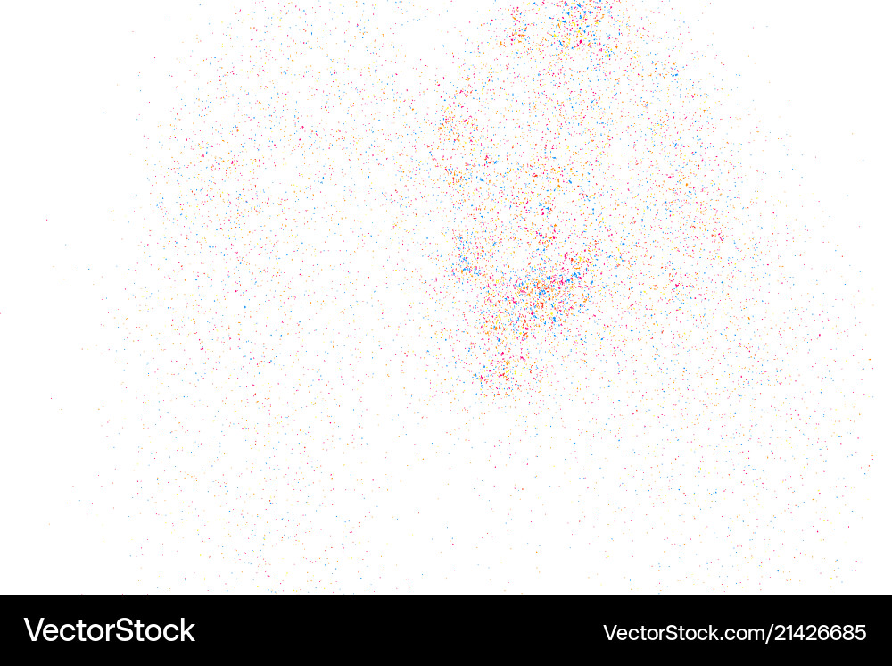 Colorful explosion of confetti grainy Colorful explosion of confetti grainy vector image