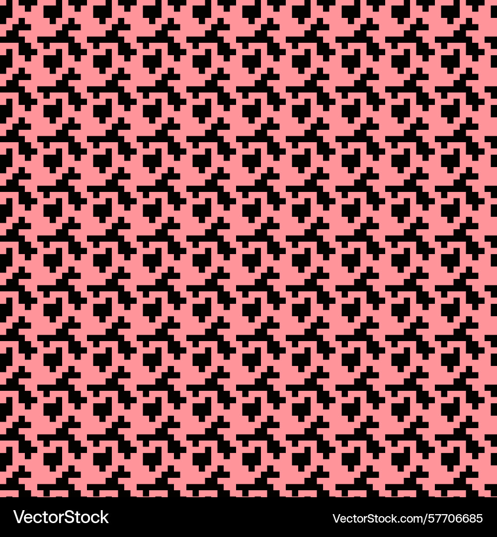Geometric houndstooth color seamless pattern Vector Image