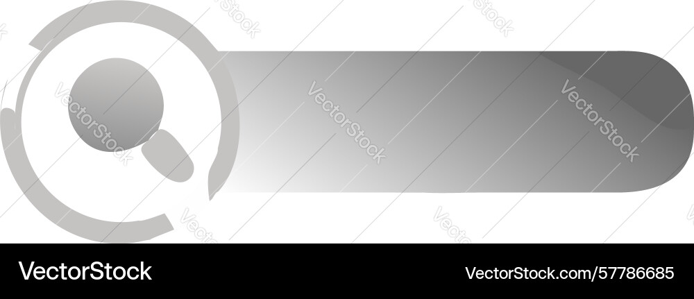 Minimal search bar gradient magnifying glass vector image
