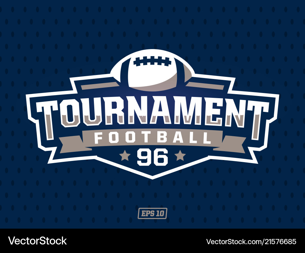 Modern Football Logo Template vector image