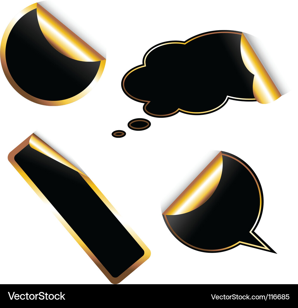 Set of Blank Tags Vector Image