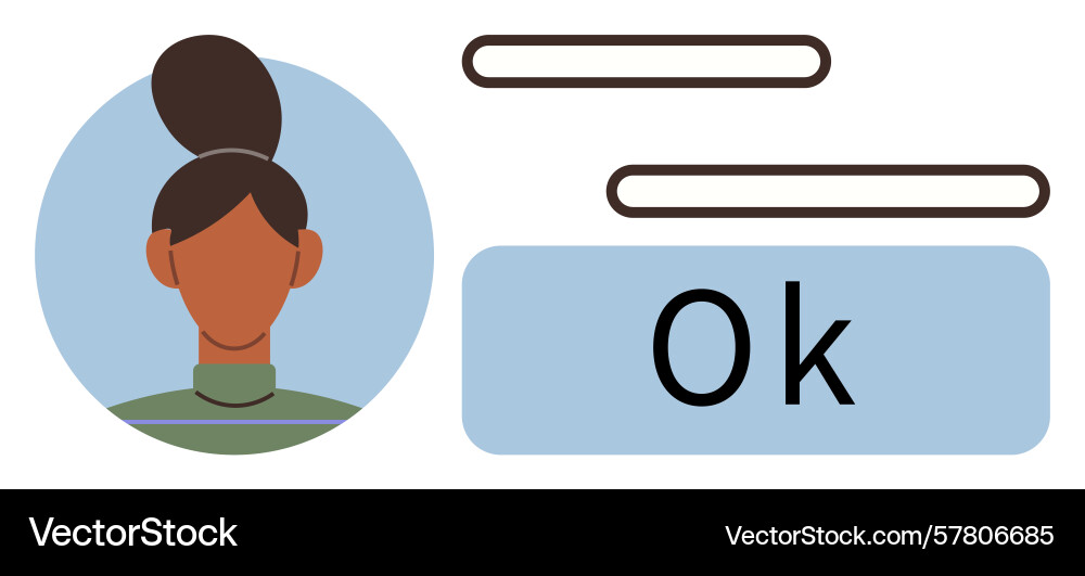 User profile with confirmation button and abstract User profile with confirmation button and abstract vector image
