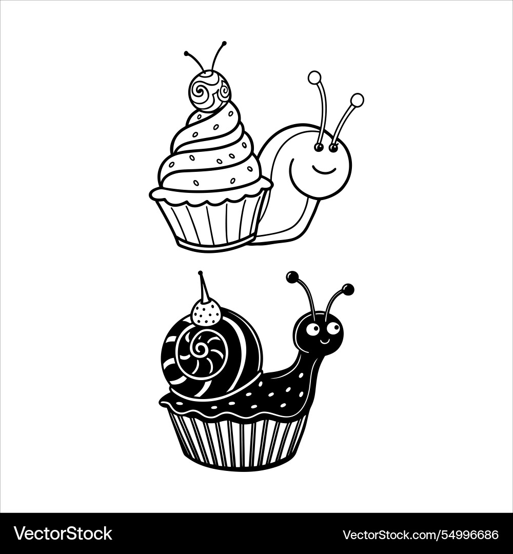 A snail with shell A snail with shell vector image