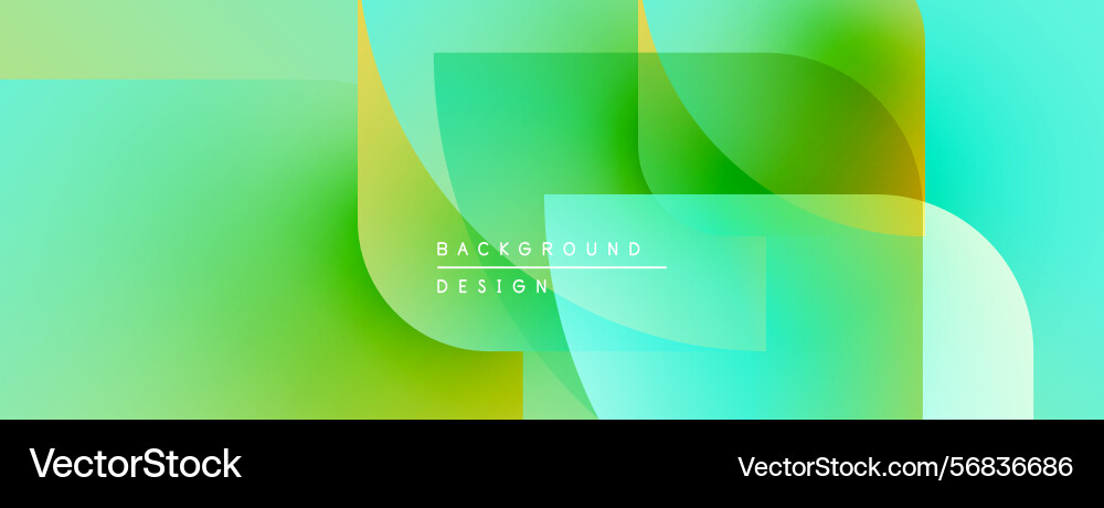 Abstract gradients overlap creating vibrant Vector Image