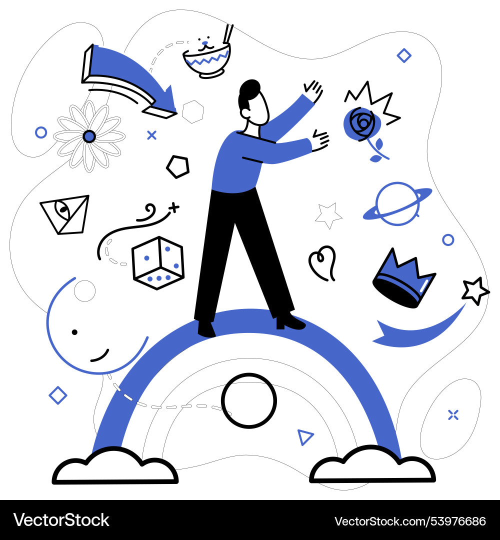 Business modeling solution-driven Business modeling solution-driven vector image