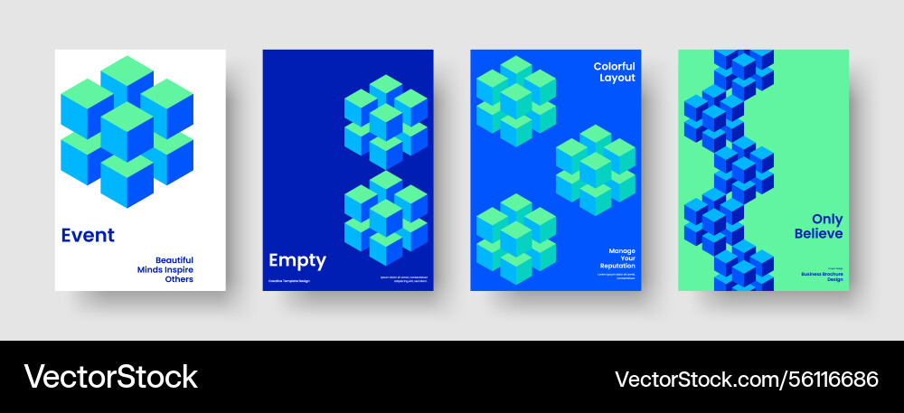 Modern background template isolated report layout Vector Image