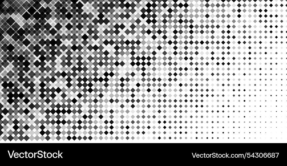 Dot pattern background square geometric pixel Vector Image