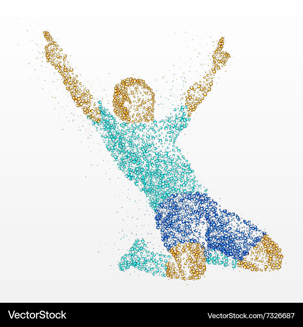 Dynamic Runner Abstract vector image