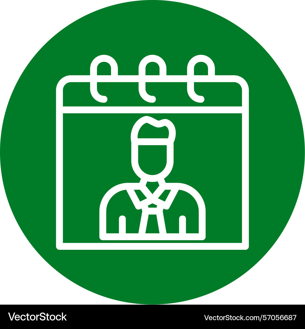 Student line circle style icon design Vector Image