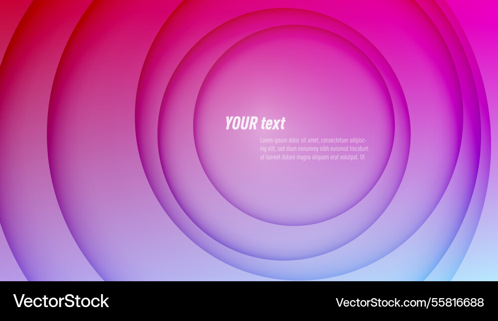 3d gradient round layers with shadows background 3d gradient round layers with shadows background vector image
