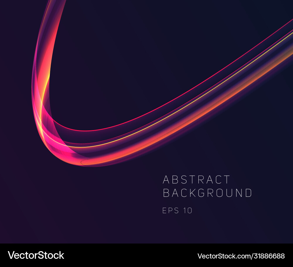 Abstract glowing curve bright dynamic lines Abstract glowing curve bright dynamic lines vector image