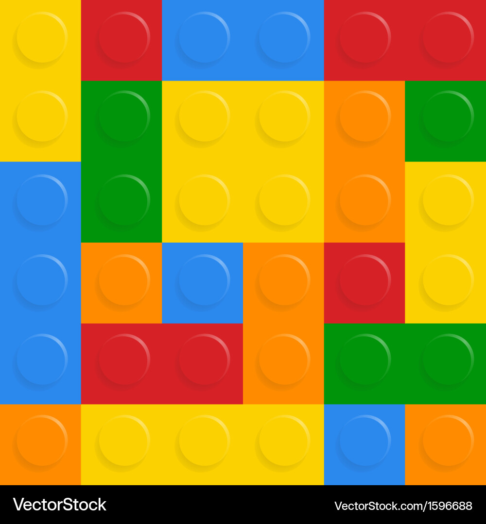 Colorful Block Pattern vector image