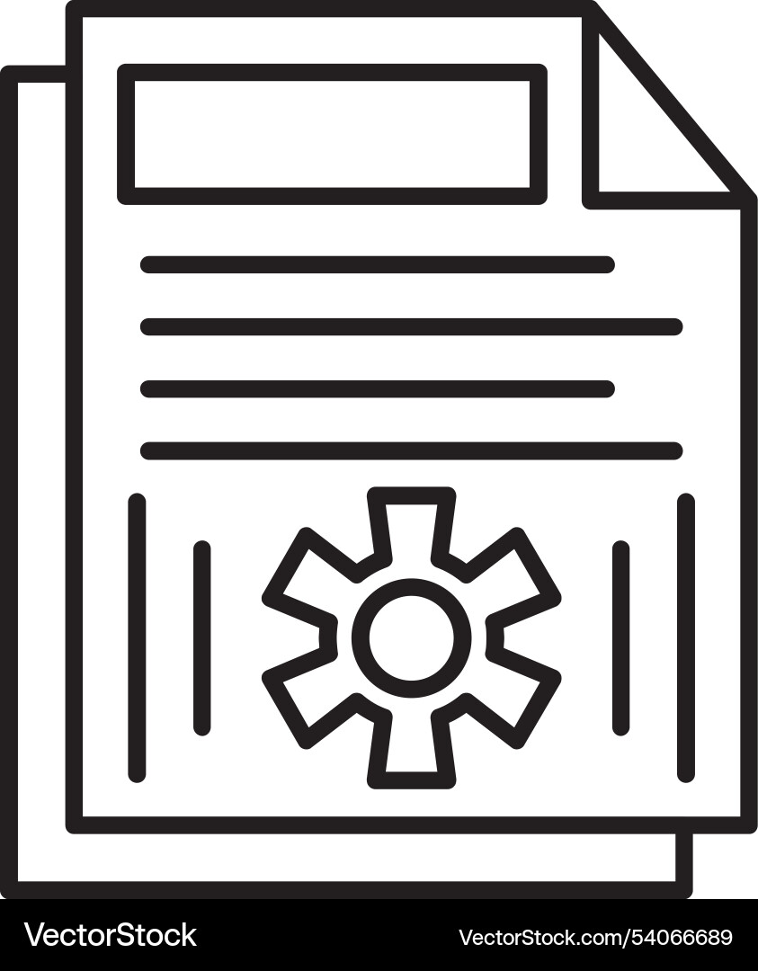 Tasks line icon design vector image