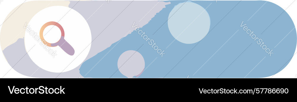 Floating search bar modern ui with gradient vector image