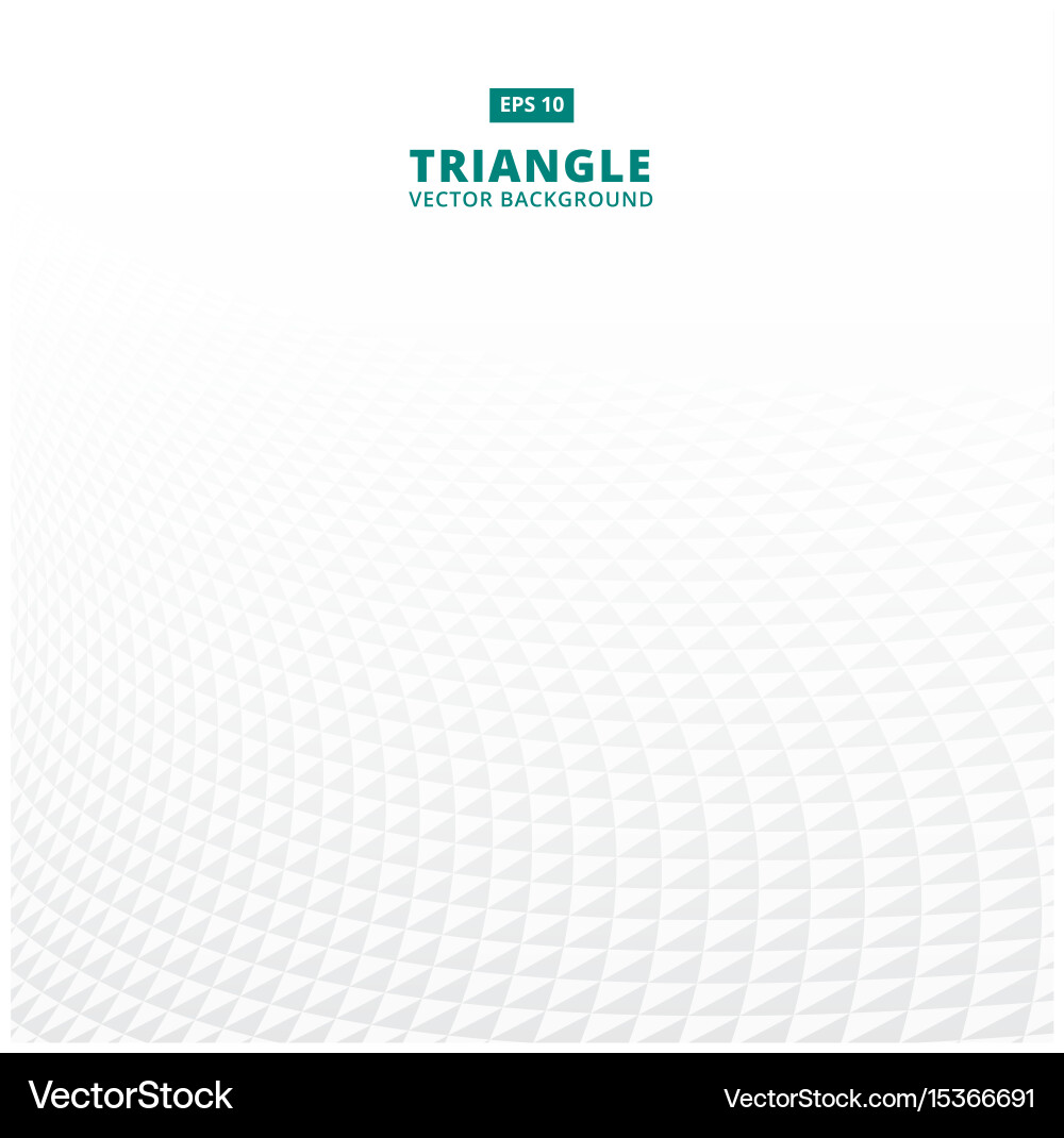 Curved Gray & White Triangle Pattern Vector Image