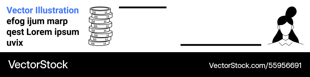 Data storage stack with user profile Vector Image
