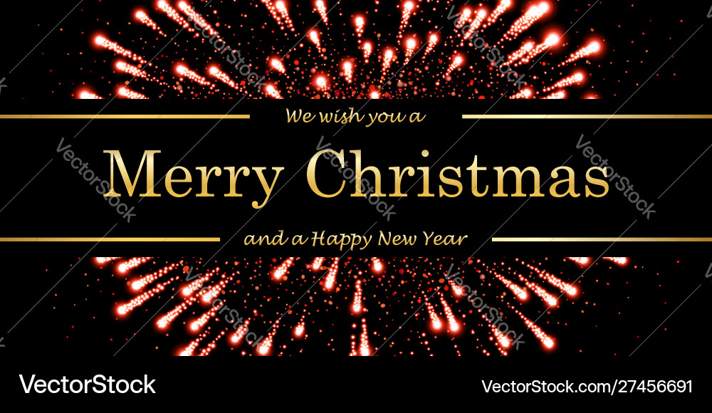 Frohe Weihnachten und guten Rutsch ins neue Jahr Karte rote Magie Frohe Weihnachten und guten Rutsch ins neue Jahr Karte rote Magie Vektorbild