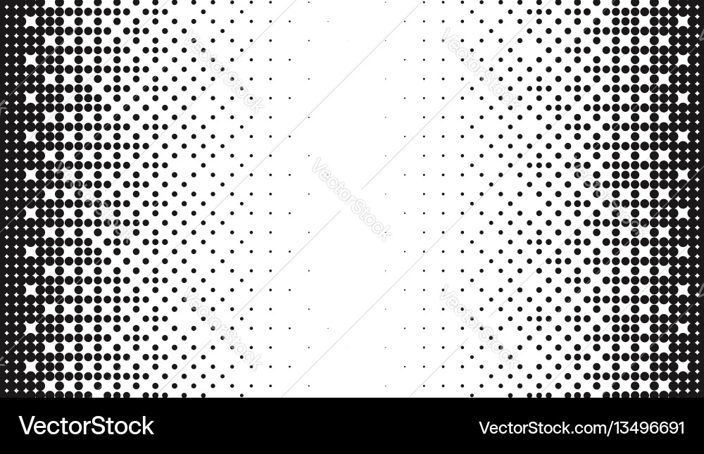 Halftone pattern gradient background round spot vector image