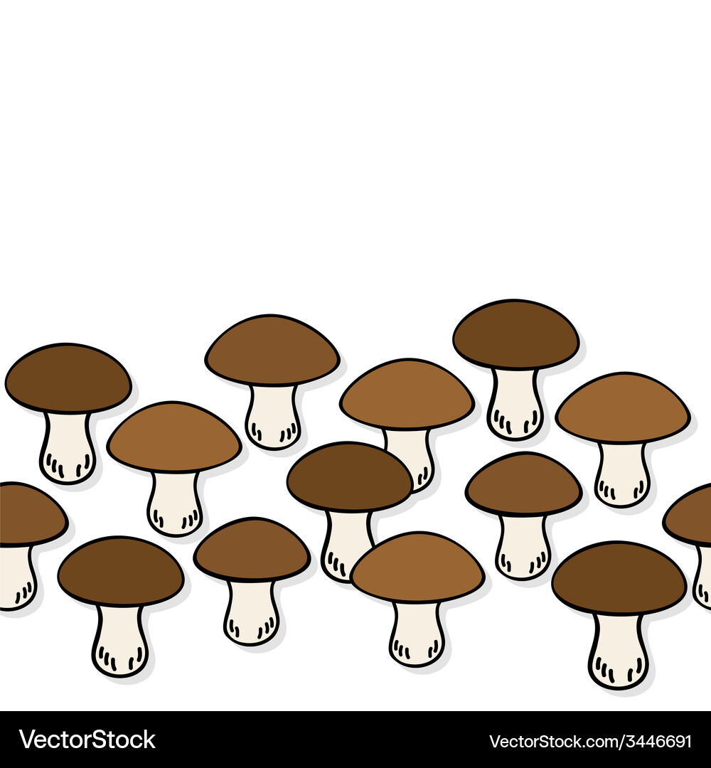 Mushroom pattern design Vector Image