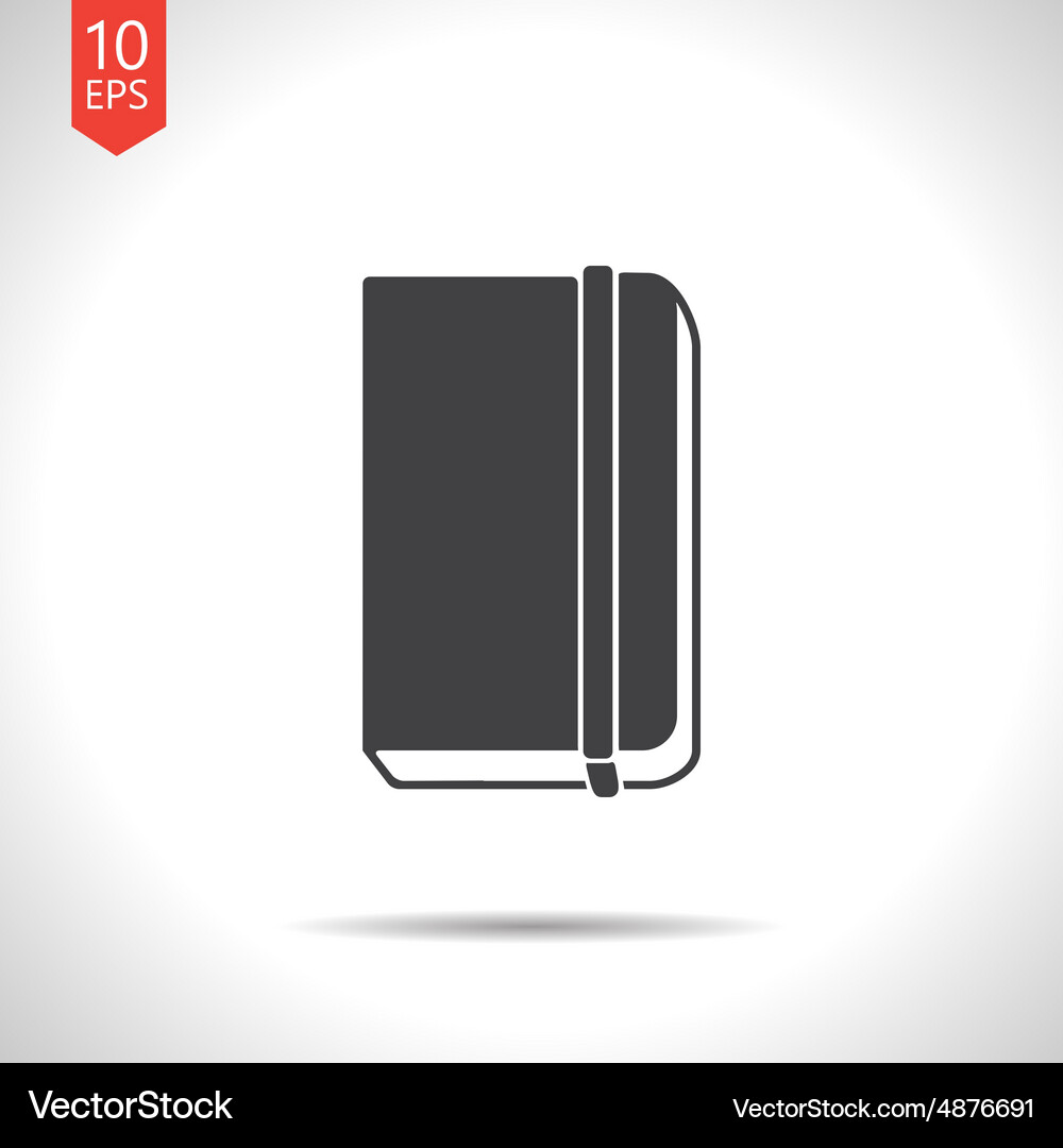 Notebook icon eps10 Vector Image