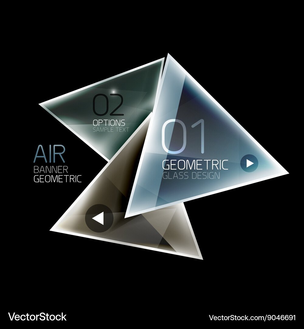 Shiny triangle abstract background Vector Image