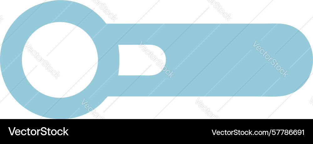 Smooth search bar rounded ui element with circle vector image