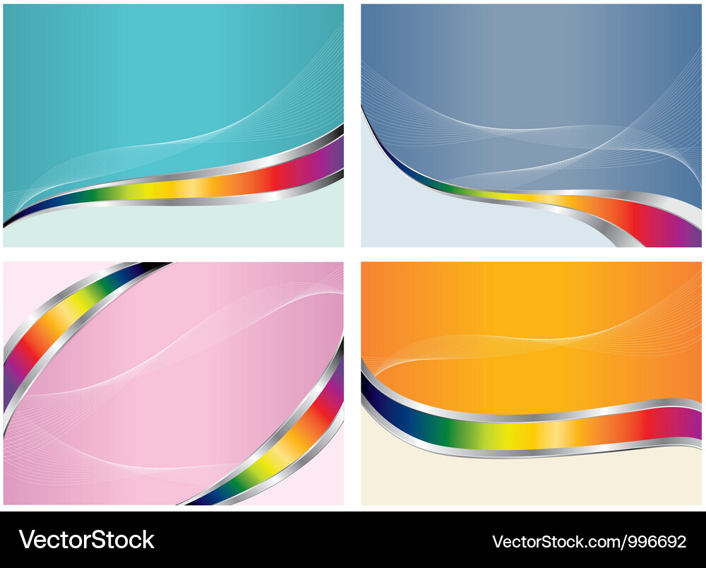 Abstract color back set Vector Image