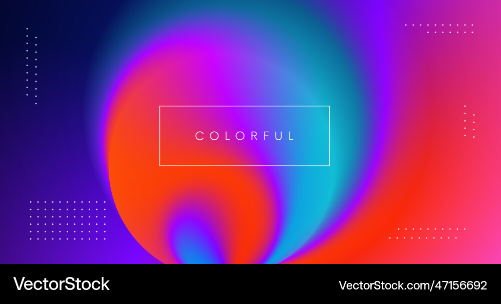 Abstract Colorful Gradient Background vector image