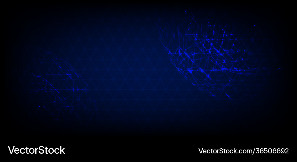 Abstract tech circle structure design artwork Vector Image