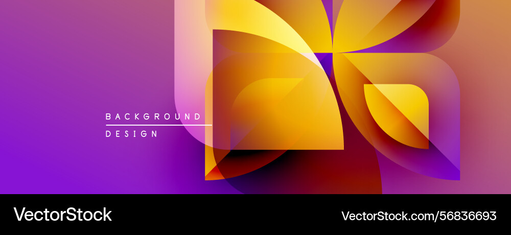 Abstract geometric shapes overlap creating Abstract geometric shapes overlap creating Vector Image