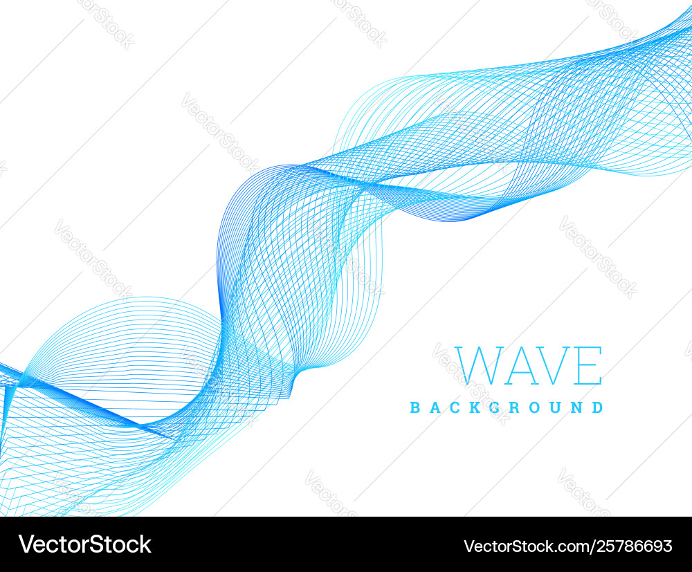 Abstract Wave Pattern Vector Image