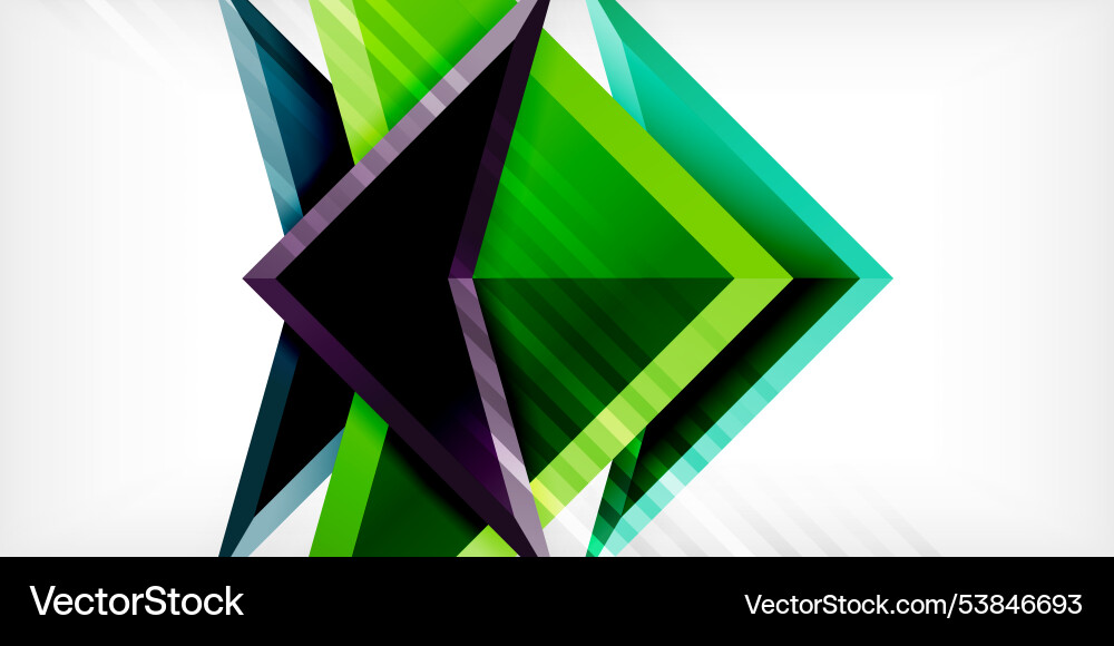 Arrows with 3d effect abstract background Vector Image