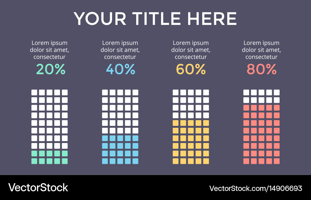 Circular Progress Chart with Arrows vector image