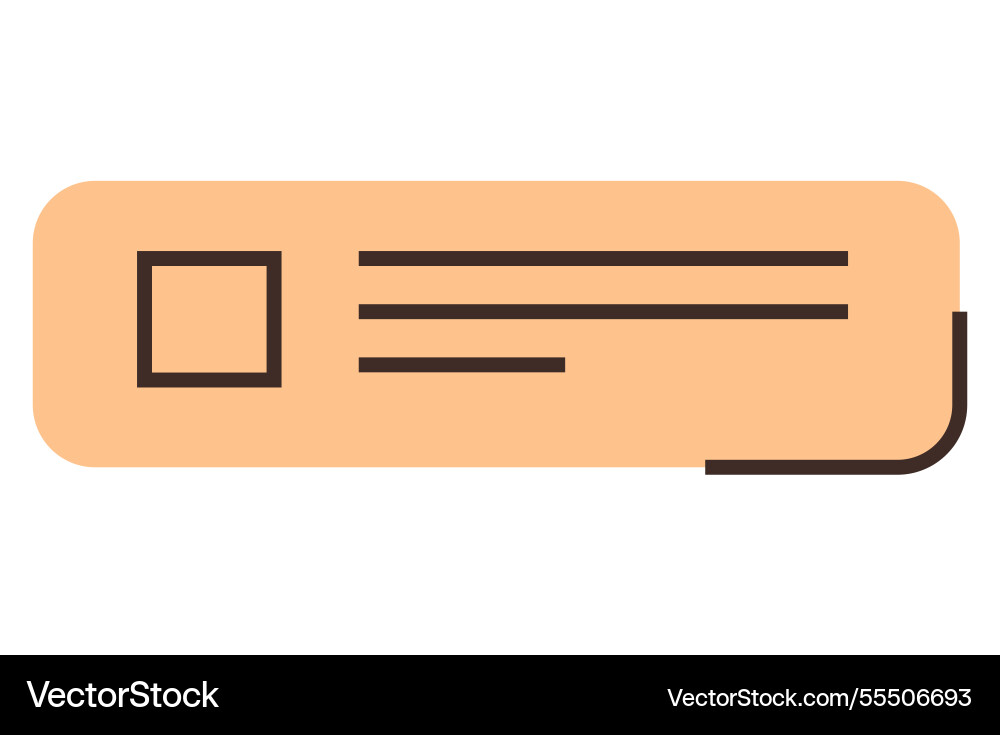 Horizontal notification banner with text Horizontal notification banner with text Vector Image